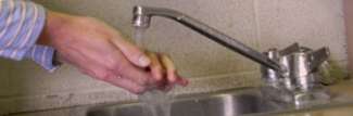 washing hands